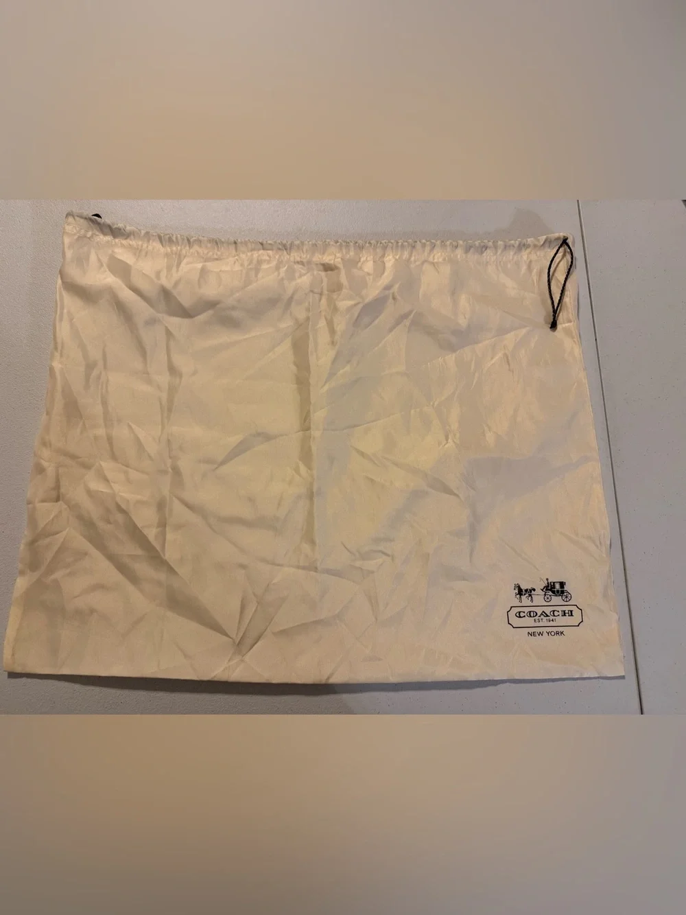 Coach Satin Drawstring Purse Dust Bag 23x18